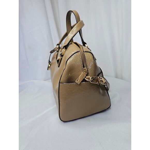 MICHAEL Michael Kors Grayson Medium Duffle Satchel Purse Husk Color NWT - Picture 3 of 6